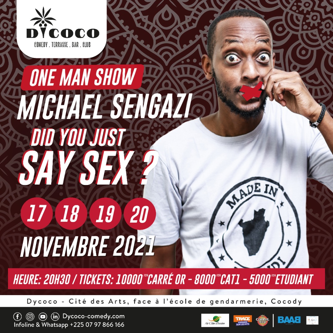 One Man Show Michael Sengazi : Did you just say sex? - Dycoco Comedy